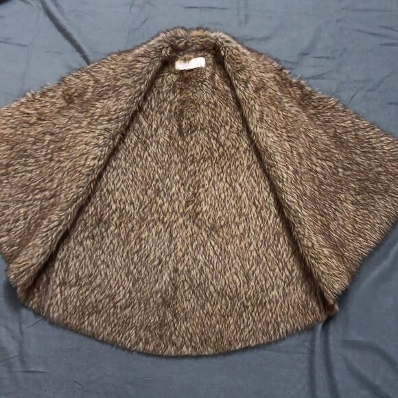 Vintage Havana Vest Womens Medium Vegan Leather Fur Lined Brown Boho‎ Retro - Picture 2 of 10